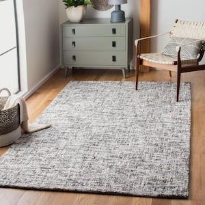 Abstract Gray/Beige 8 ft. x 10 ft. Distressed Abstract Area Rug