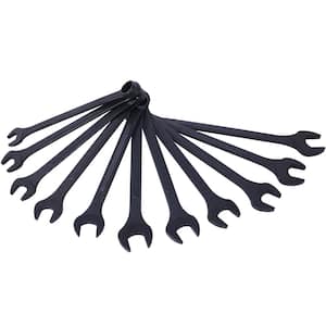 Jumbo Combination Wrench Set Extra Large, Metric, 11-Piece, 1-5/16 in. to 2 in., Black Oxide, with Pouch