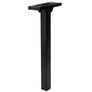 Patriot Plastic, Top Mount, Mailbox Post and Mounting Kit, Black