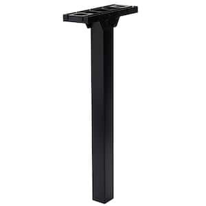 Patriot Plastic, Top Mount, Mailbox Post & Mounting Kit, Black