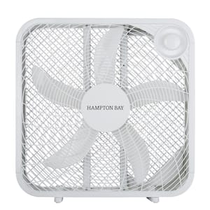 20 in. 3-Speed Indoor Box Fan in White