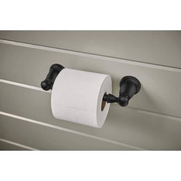 Hex Matte Black Wall Mounted Toilet Paper Holder + Reviews