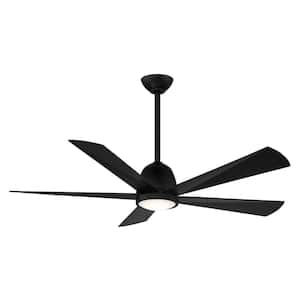 Ventigale 52 in. LED Indoor Coal Ceiling Fan with Remote