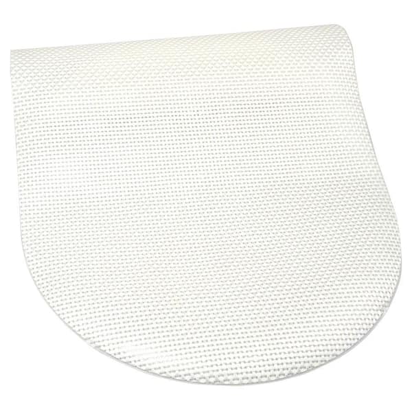 SlipX Solutions 15 in. x 27 in. Basket Weave Bath Mat in White
