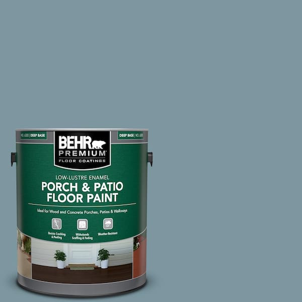 BEHR PREMIUM 1 gal. #530F-5 Waterscape Low-Lustre Enamel Interior/Exterior Porch and Patio Floor Paint