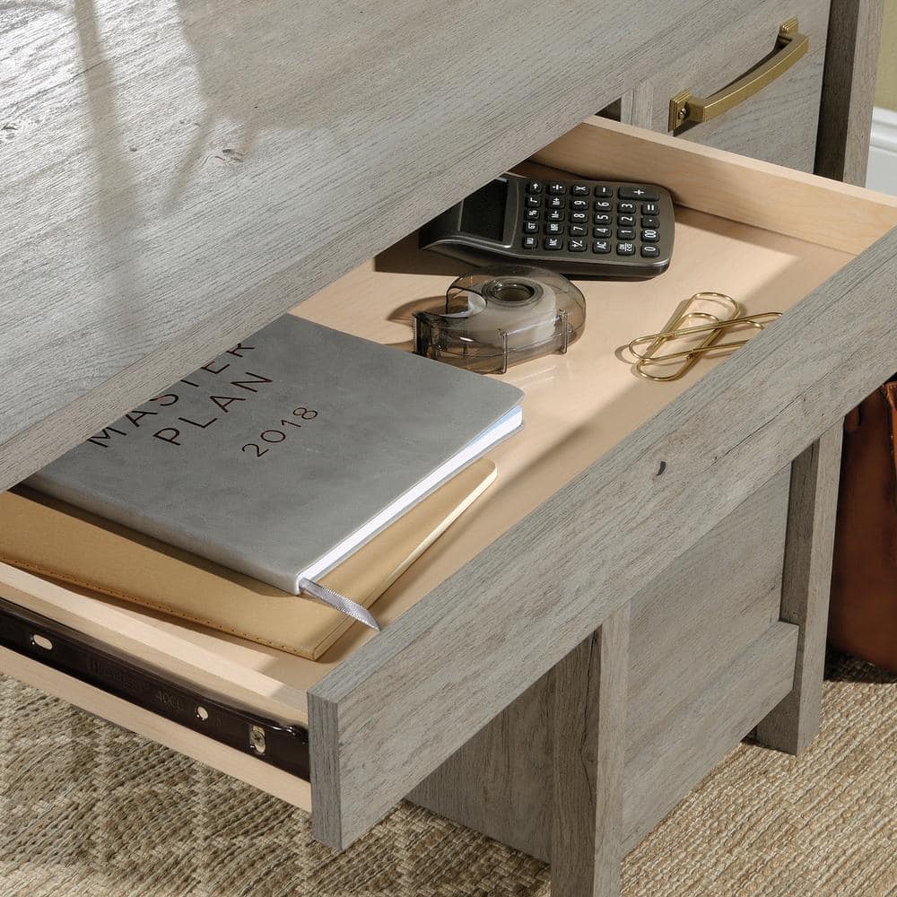 Mystic Oak Multifunctional Computer Desk with File Storage