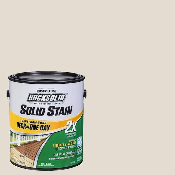 Rust-Oleum RockSolid 1 gal. Linen Exterior 2X Solid Stain