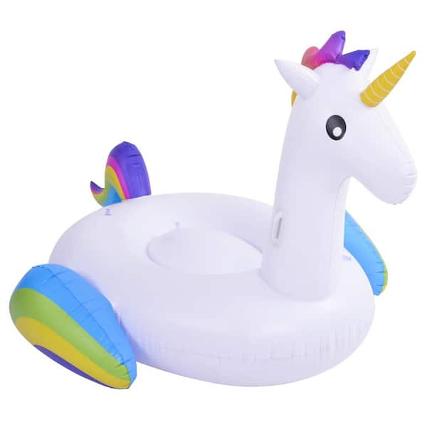 Pool Central 85.5 in. Jumbo Inflatable Magical Unicorn Pool Float