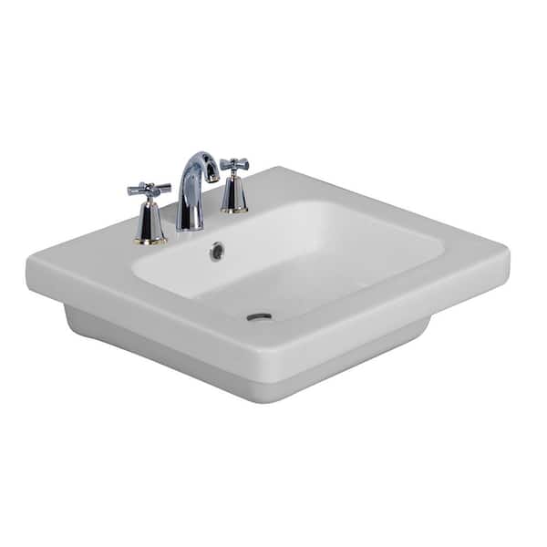 Barclay Products Resort 500 19-3/4 in. Wall Hung Basin in White 4 ...