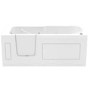 Nova Heated Step-In 5 ft. Walk-In Air Jetted Tub in White with Chrome Trim