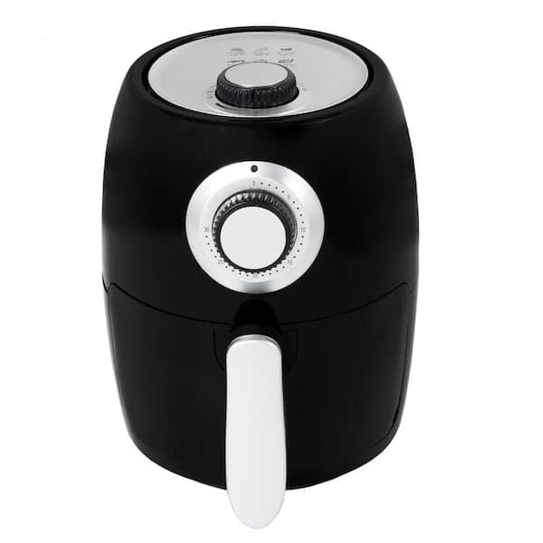 Classic Cuisine 2.3 Qt. Black Electric Air Fryer with Nonstick Interior ...