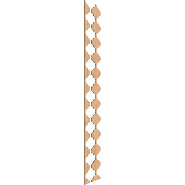 Ekena Millwork Marrakesh 94 in. H x 0.25 in. W Slatwall Panels in Maple 12-Pack