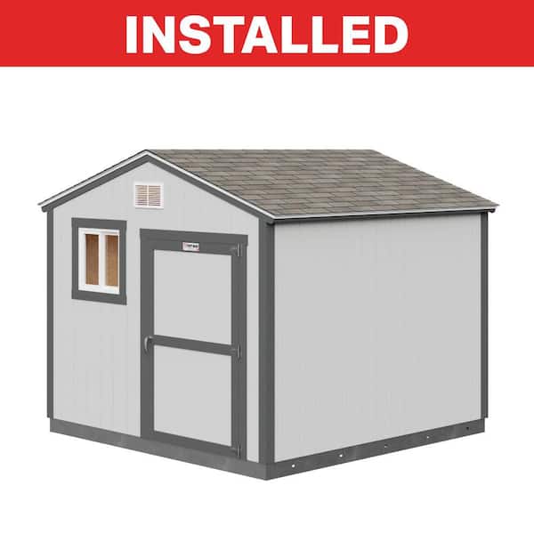 Professional Install Tahoe Series Portland 10 ft. W x 10 ft. D Wood Storage Shed 7 ft. High Sidewall (100 sq. ft.)