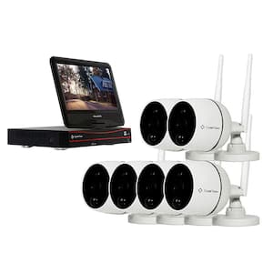 8-Channel Wireless 1080p Full HD 2MP Audio Cameras 2TB Hard Drive Surveillance System with 10 in. Monitor