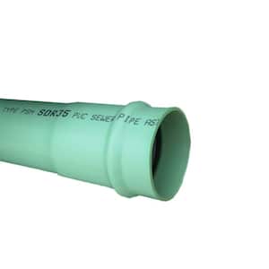 6 in. x 14 ft. PVC Gasketed Gravity Sewer Pipe Gasket Connection