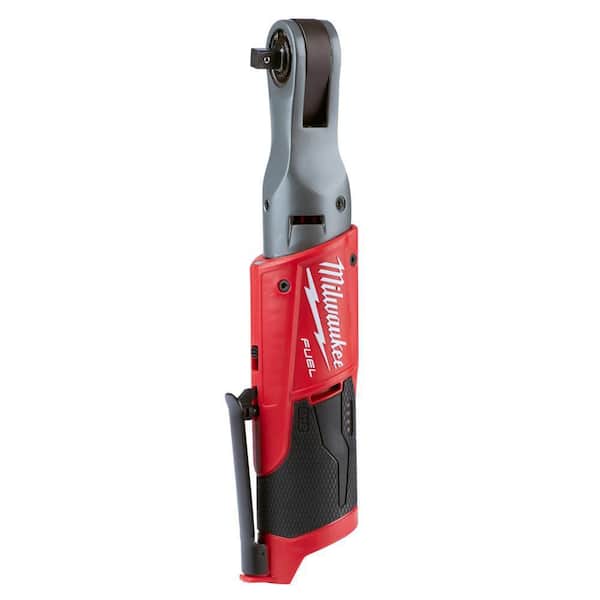 Milwaukee - M12 FUEL 12V Lithium-Ion Brushless 3/8 in. Cordless Ratchet with XC Battery Pack 4.0 Ah and Charger Starter Kit