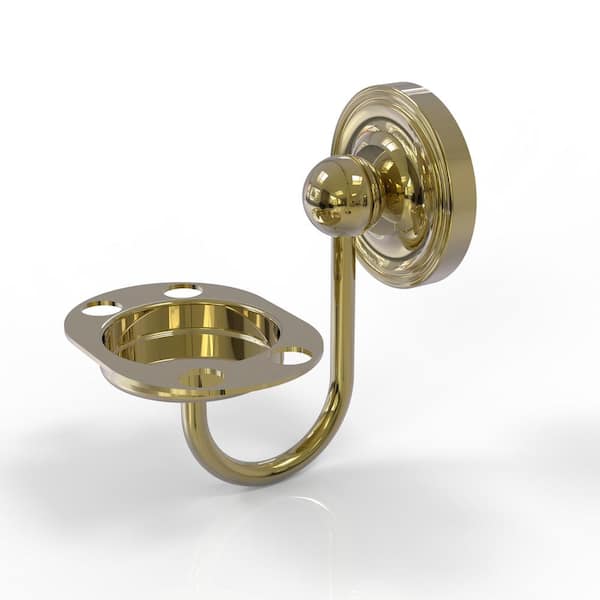 Allied Brass Prestige Regal Collection Tumbler and Toothbrush Holder in Unlacquered Brass