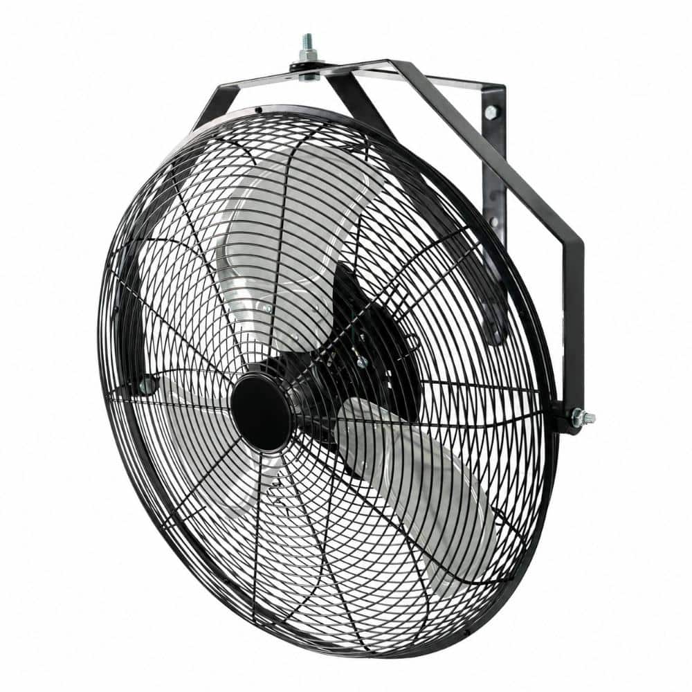 18 in. Wall Mounted Fan in Black with 3 Speeds, 4000 CFM, Adjustable Oscillation and Pitch, 1/6 HP Motor, Low Noise price history on PriceWatchPro