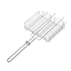 MULTI-USE GRILL BASKET - SS WIRE - POLISHED
