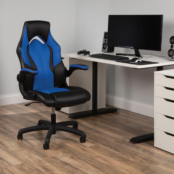 Ofm essentials collection racing style bonded leather gaming online chair