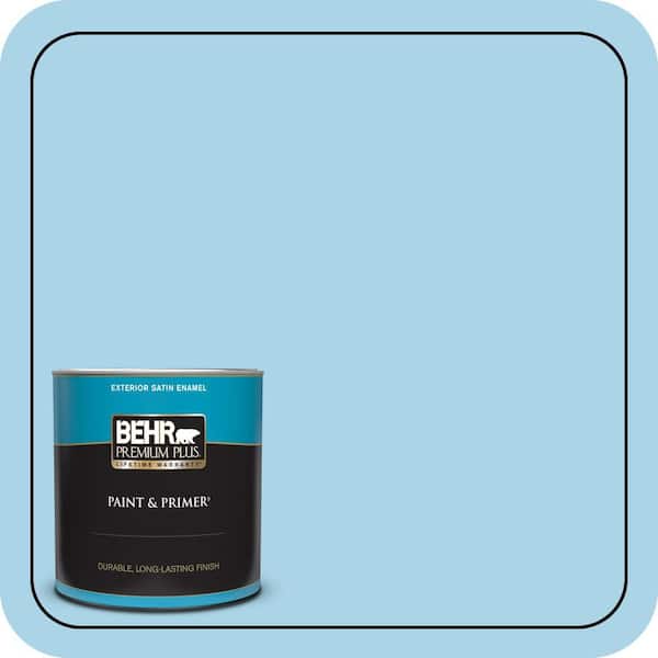 BEHR PREMIUM PLUS 1 qt. #550C-3 Monaco Satin Enamel Exterior Paint & Primer