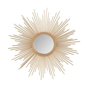 Fiore 14.5 in. W x 14.5 in. H Gold Wall Mirror