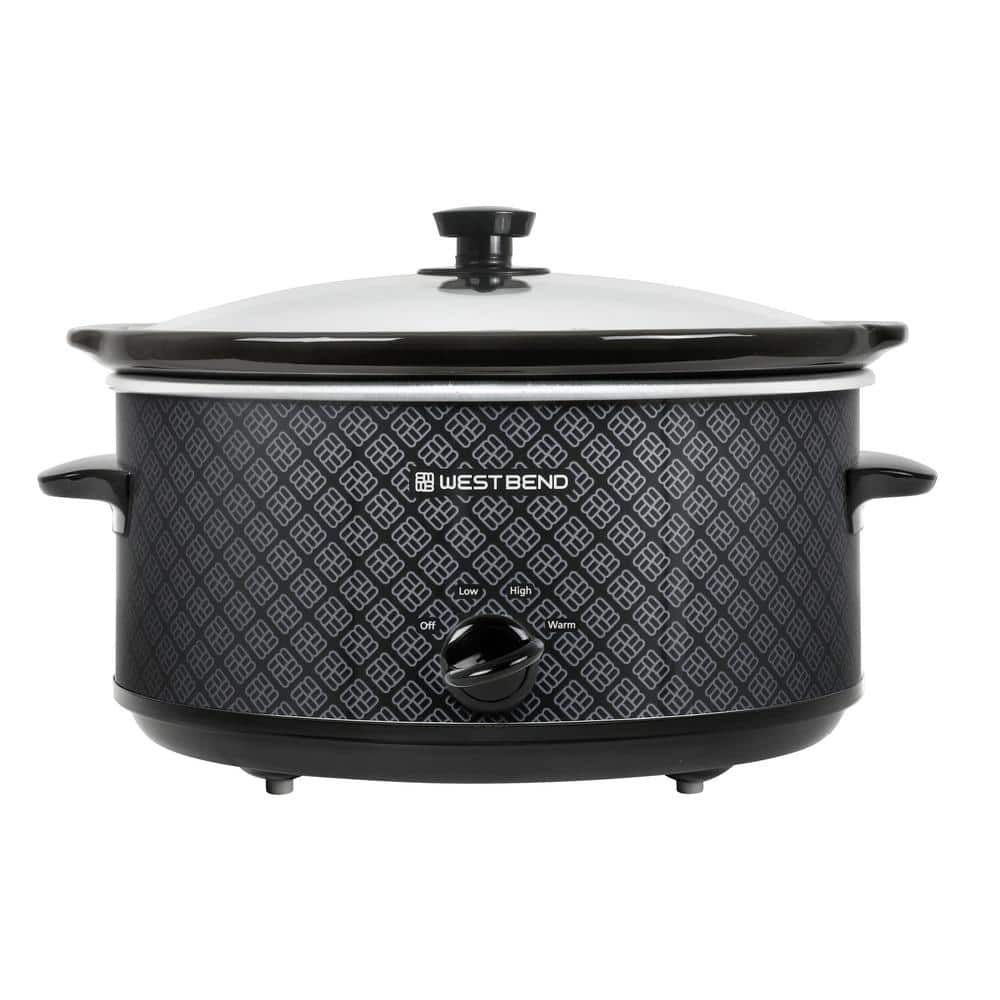 West Bend 6 Qt. Black Slow Cooker