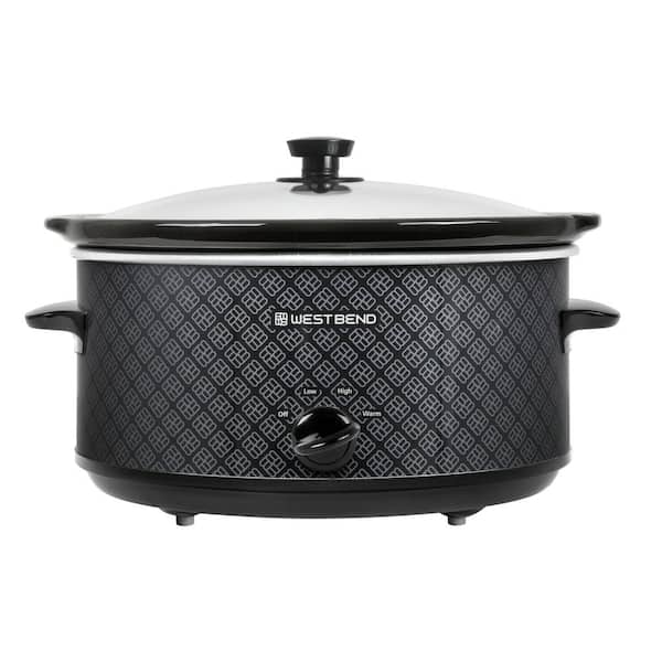 West Bend 6 Qt. Black Slow Cooker