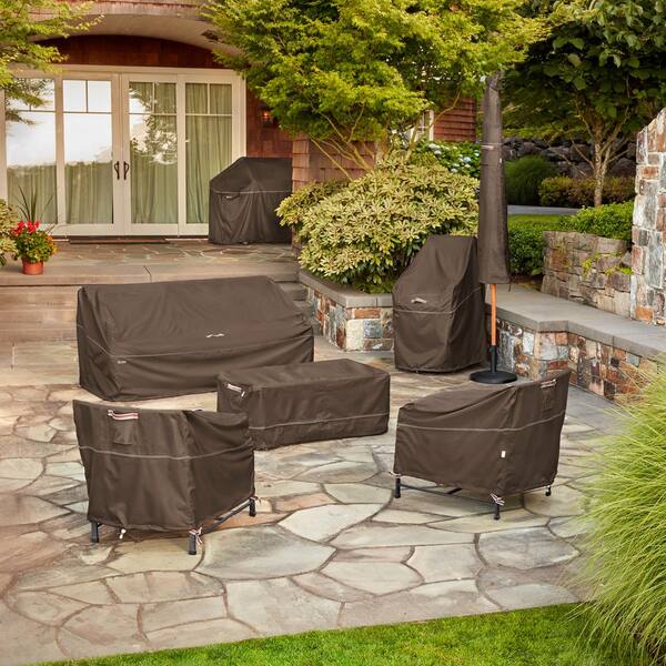 Classic Accessories Madrona Waterproof 44 in. Round Fire Pit Cover