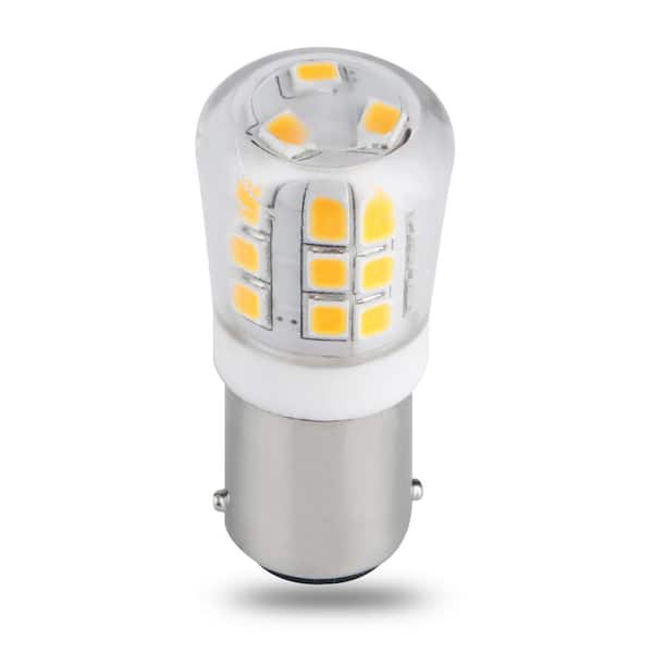 30-Watt Equivalent T4 BA15D Base Specialty LED 1383 Light Bulb 3000K Warm White (4-Pack)