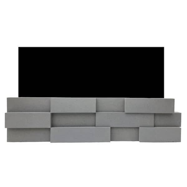 Modern Collection 6 in. x 24 in. Graphite Stone Veneer Flats (Box of 8)