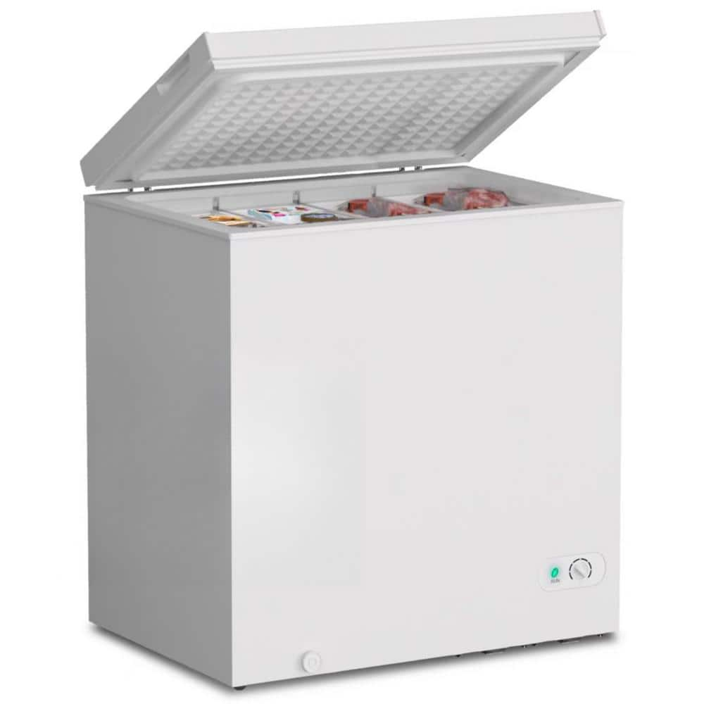 21.77 in. W, 7.0 cu. ft., Manual Defrost Chest Freezer Free-Standing Top Door Freezer in White -  Deeshe, D-BG-70003N2