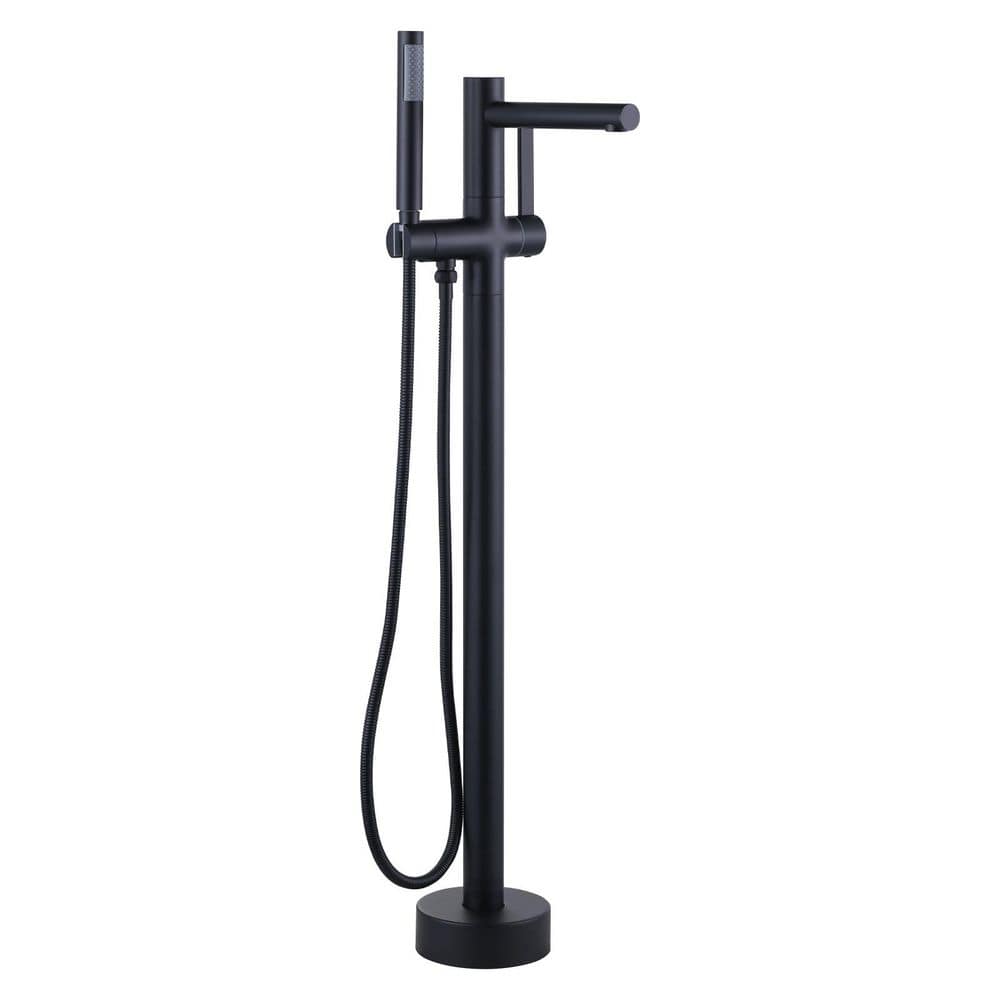 Modern Tub Faucet with Handheld Shower Durable 304 Stainless Steel Easy Installation in Matte Black price history on PriceWatchPro