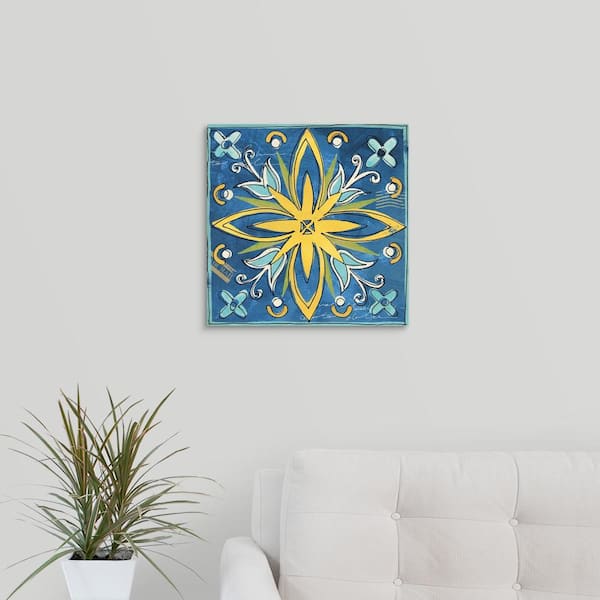 GreatBigCanvas "Tuscan Sun Tile I Color" by Anne Tavoletti Canvas Wall Art