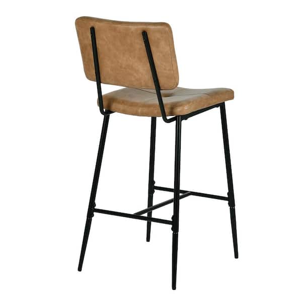 StyleWell 26 in. Blackburn Mid-Century Modern Cognac Faux