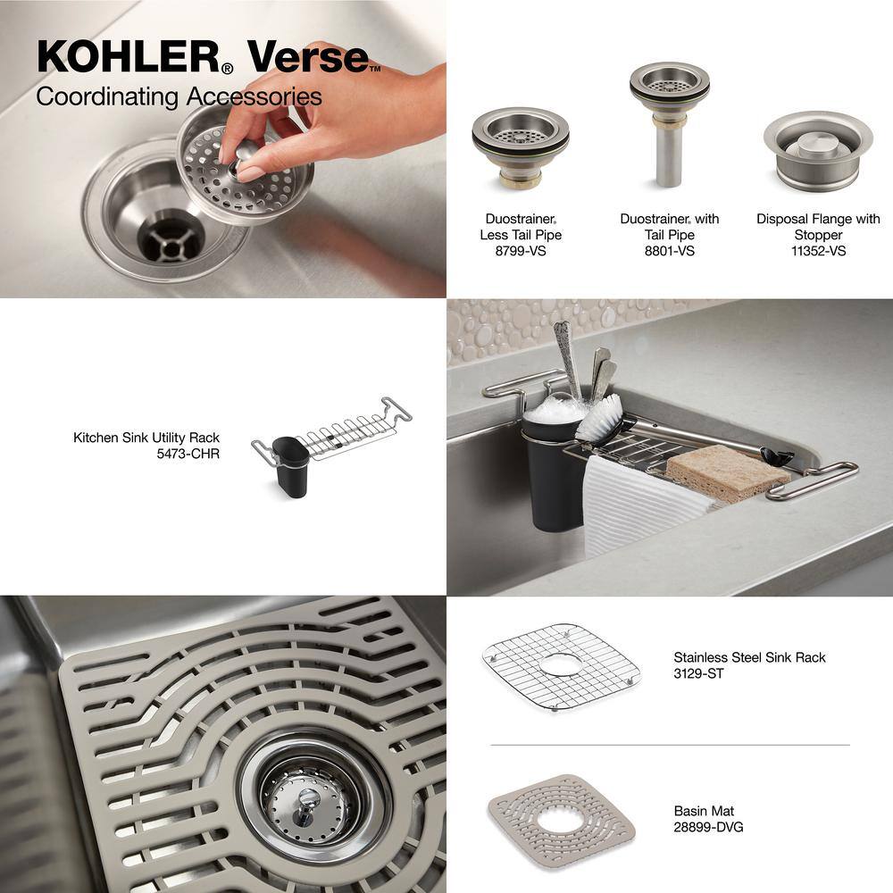Polished Chrome Brass Duostrainer Sink Strainer with Removable Basket
