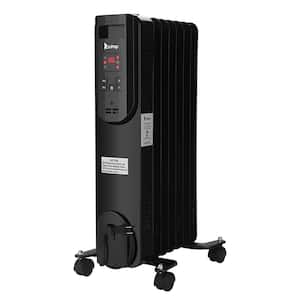 1500-Watt Electric Portable Oil-Filled Radiant Space Heater with Remote Control