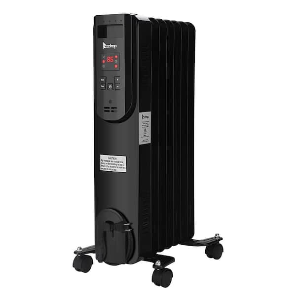Karl home 1500-Watt Electric Portable Oil-Filled Radiant Space Heater with Remote Control