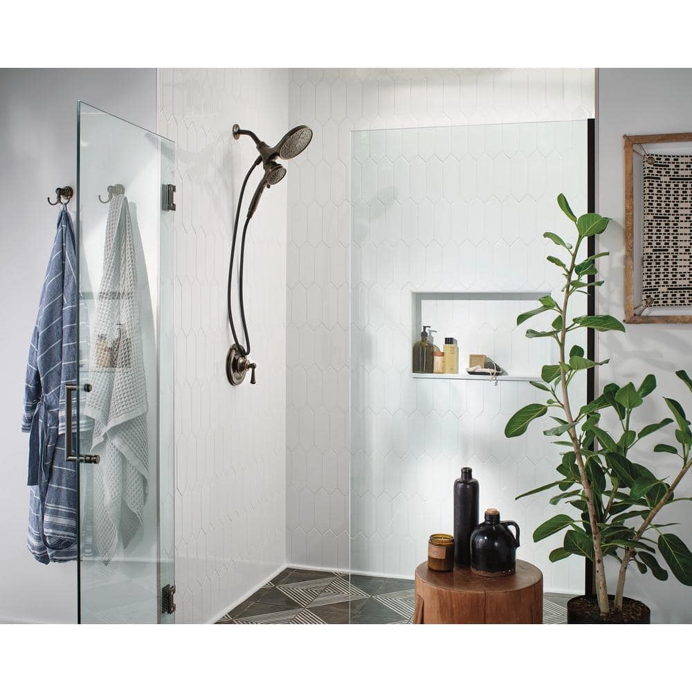 Mediterranean Bronze Multi-Head Wall Mounted Shower Faucet