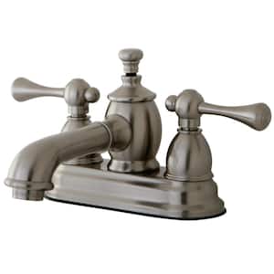 Vintage 4 in. Centerset 2-Handle Bathroom Faucet in Brushed Nickel