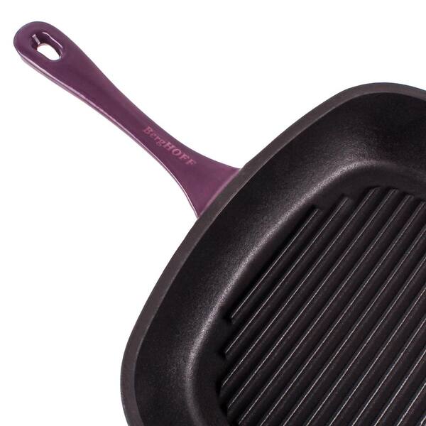 BergHOFF Neo 3 qt. Round Cast Iron Dutch Oven in Purple with Lid 2211309A -  The Home Depot