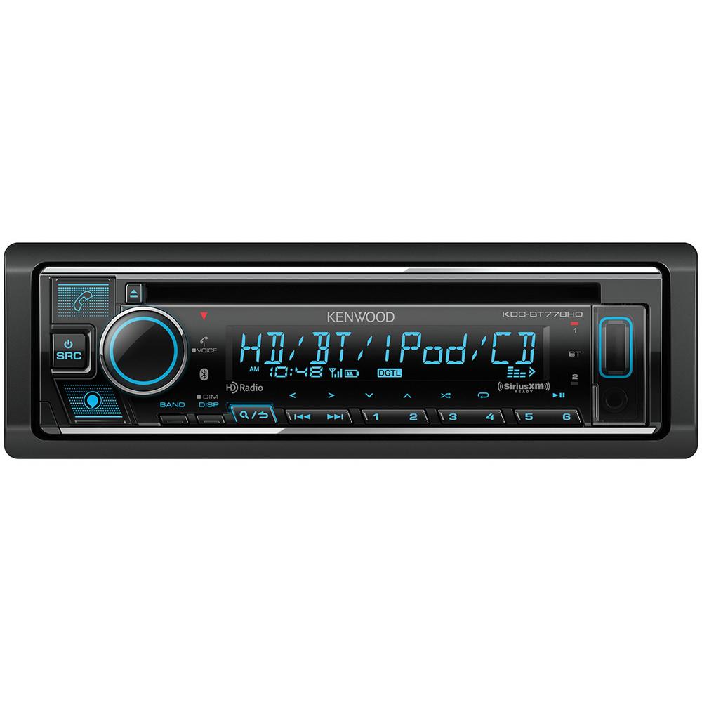KDC-BT778HD Single-DIN In-Dash CD Receiver with Bluetooth, Amazon Alexa, HD Radio, and SiriusXM Ready