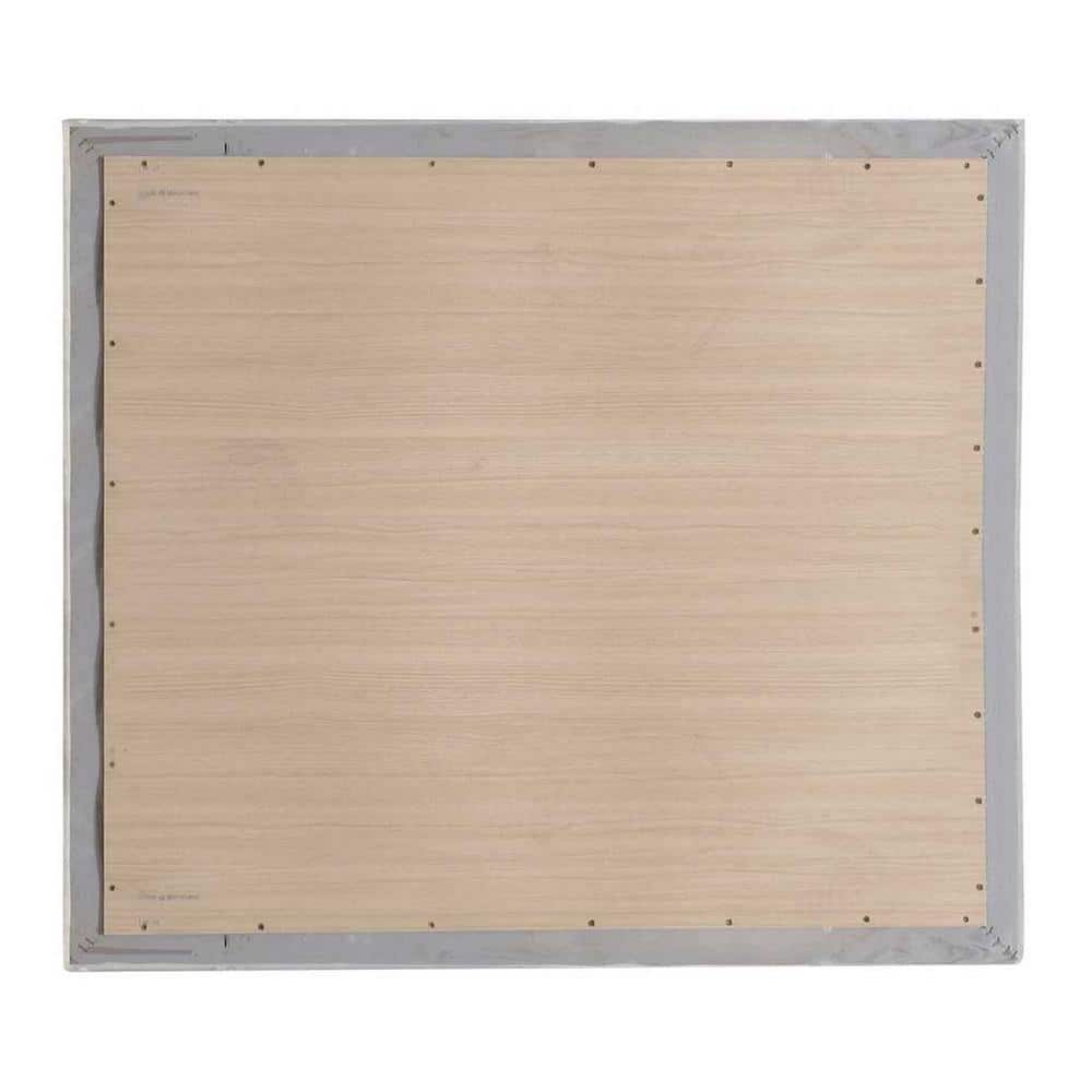 Marilla 35" x 39" Silver Wood Framed Dresser Mirror