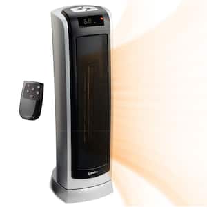 Tower 23 in. 1500-Watt Electric Ceramic Oscillating Space Heater with Digital Display and Remote Control