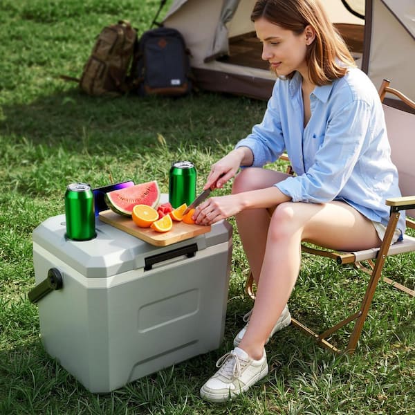 SKYSHALO 24 qt. Portable Hard Cooler Leak-Resistant Ice Chest with