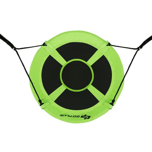 40 in. Green Flying Saucer Tree Web Swing Indoor Outdoor Play Set Kids Christmas Gift