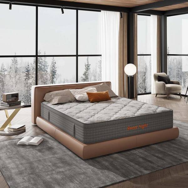 Sweetnight Comfort King Medium Firm 14 in. Hybrid Mattress, Motion