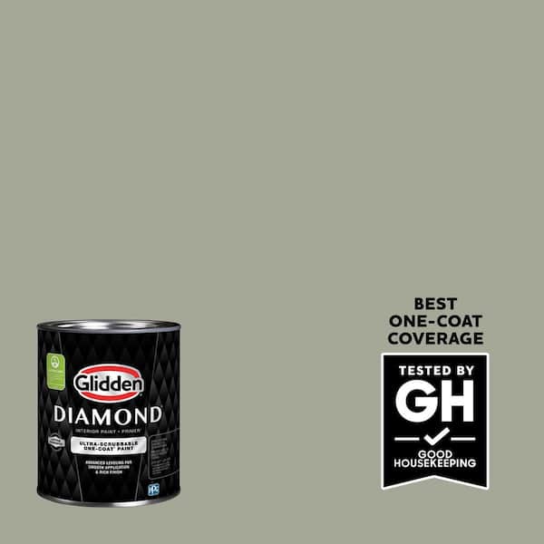 Glidden Diamond 1 qt. PPG1031-3 Wandering Willow Eggshell Interior Paint with Primer