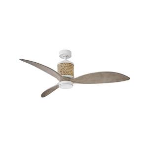 Hinkley Marin 60" Integrated LED 6-Speed Indoor/Outdoor Ceiling Fan, Matte White