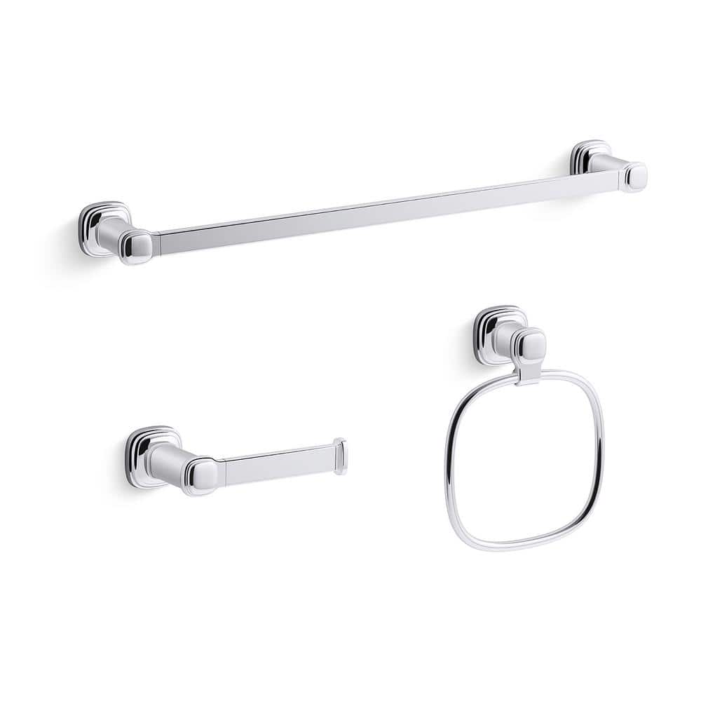 KOHLER Numista 3Piece Bath Hardware Set in Polished Chrome R30665CP